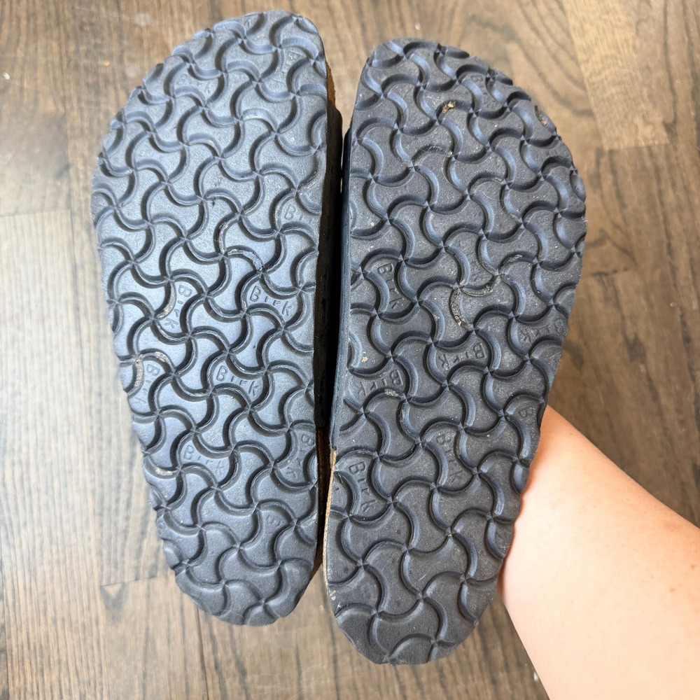 Birkenstock Granada black leather sandals women’s 38 regular - Picture 4 of 6